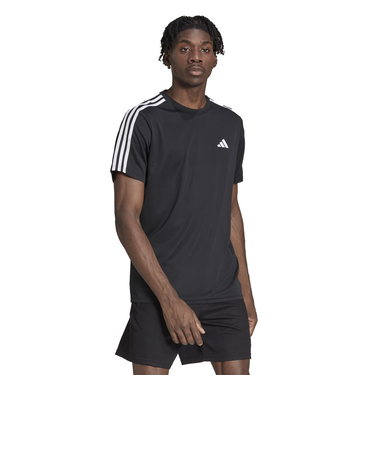 アディダス（adidas）BASE トレイン エッセンシャルズ スリーストライプス トレーニング半袖Tシャツ BXH41-IB8150