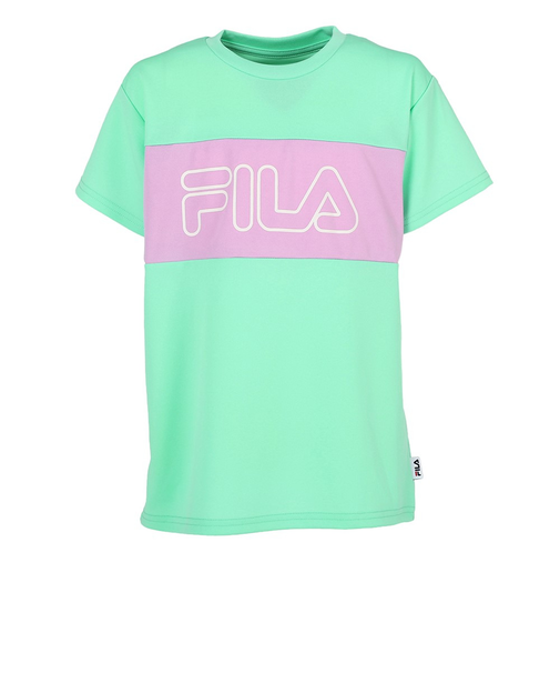 フィラ（FILA）ガールズ メッシュ半袖Tシャツ 143740-4MNT