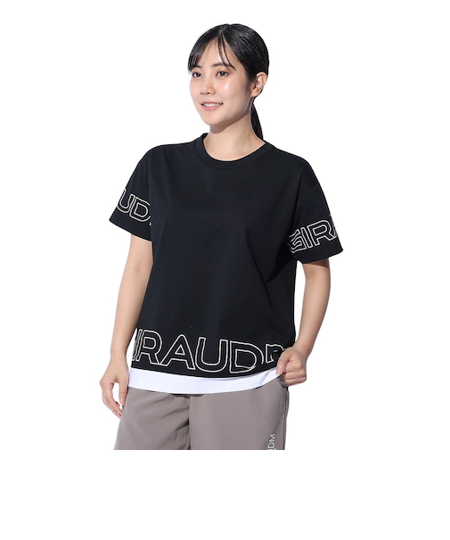 ドライプラス ジャージ プリント Tシャツ CT4S0053-TR864-GRCD BLK