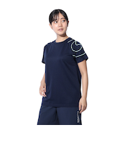ドライプラス プリントメッシュ Tシャツ CT4S0056-TR864-GRCD NVY