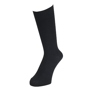 クー（Coo.）クルーリブソックス 1足組 24S894Q3OK0063 BLK