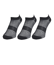 クー(Coo.)接触冷感 HM ショートソックス 3足組 BLK 895NN3OK0032