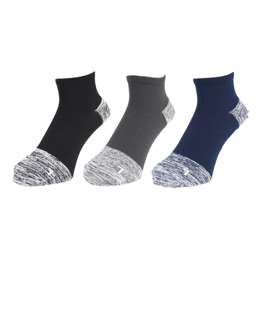 ドライアンクルソックス 3足組 CGYNVYBLK SK4S0228-WA894-GRYW