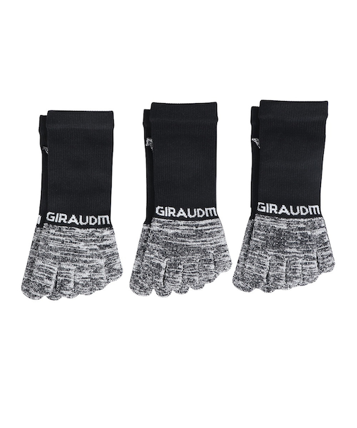 ドライ5本指ソックス 3足組 BLK SK4S0229-WA894-GRYW