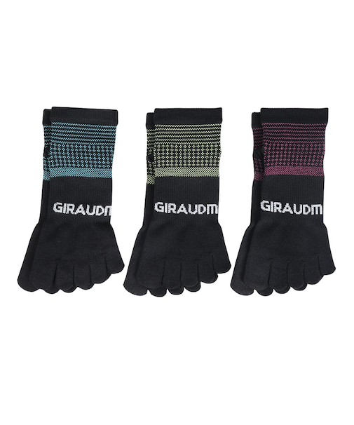 クール5本指ソックス 3足組 YELPNKBLU SK4S0199-WA895-GRYW