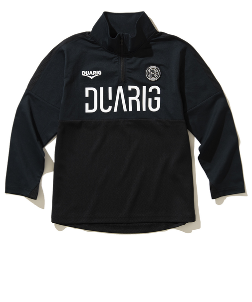 デュアリグ（DUARIG）サッカーウェア ジュニア 長袖ジャージハーフジップ 4S0015-SCWR-742CD BLK 速乾