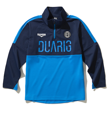 デュアリグ(DUARIG)サッカーウェア ジュニア 長袖ジャージハーフジップ 4S0015-SCWR-742CD BLU 速乾