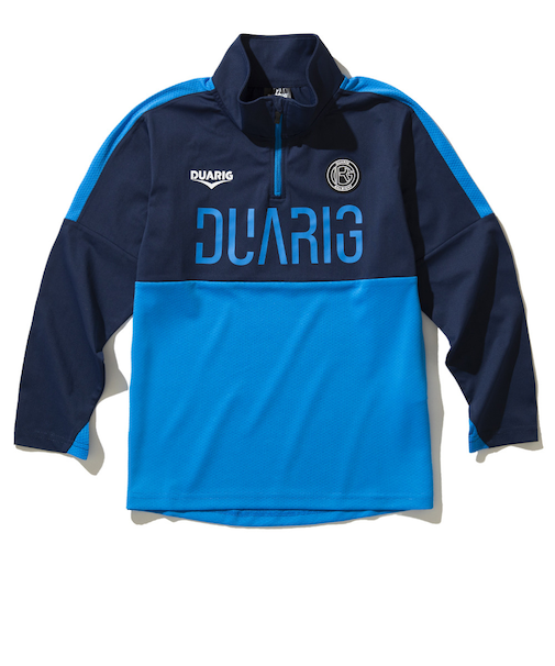 デュアリグ(DUARIG)サッカーウェア ジュニア 長袖ジャージハーフジップ 4S0015-SCWR-742CD BLU 速乾