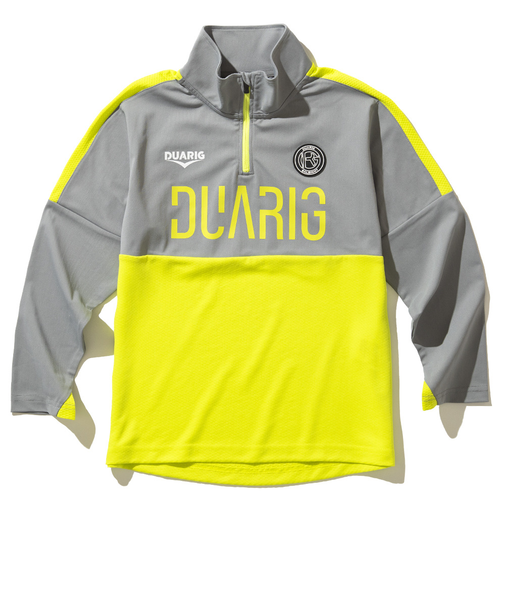 デュアリグ（DUARIG）サッカーウェア ジュニア 長袖ジャージハーフジップ 4S0015-SCWR-742CD YEL 速乾