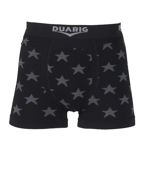 デュアリグ（DUARIG）成型ボクサーパンツ スター 3S0008-WAUW-891GC. BLK