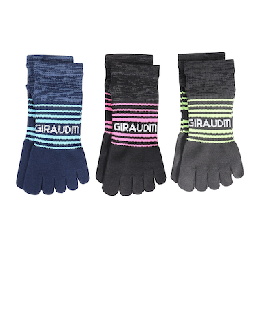 ストロング5本指ソックス 3足組 YELBLUPNK SK3S0049-WA894-GROK