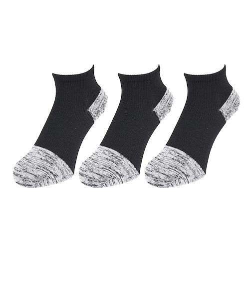 ドライアンクルソックス 3足組 22～25cm BLK SK4S0223-WA895-GRYW