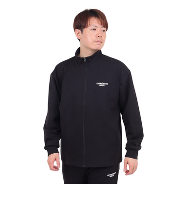 PYARN フルジップジャケット SW4S0013-TR860-GRHD BLK