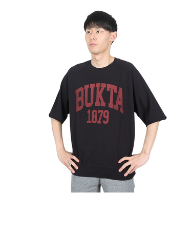 裾リブミニ裏毛 半袖Ｔシャツ BU2345806 19 BLACK