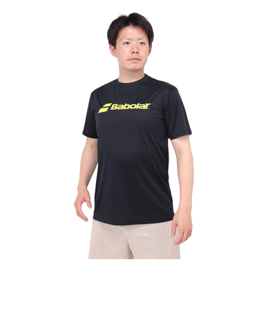 バボラ（BABOLAT）テニスウェア クラブ ショートスリーブ シャツ BUP4511C BK00