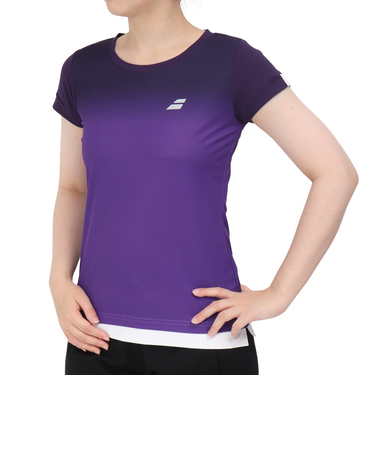 バボラ(BABOLAT)テニスウェア レディース クラブ ショートスリーブ シャツ BWG2332C PP00