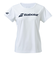 バボラ（BABOLAT）テニスウェア レディース クラブ ショートスリーブ シャツ BWP4530C WH00