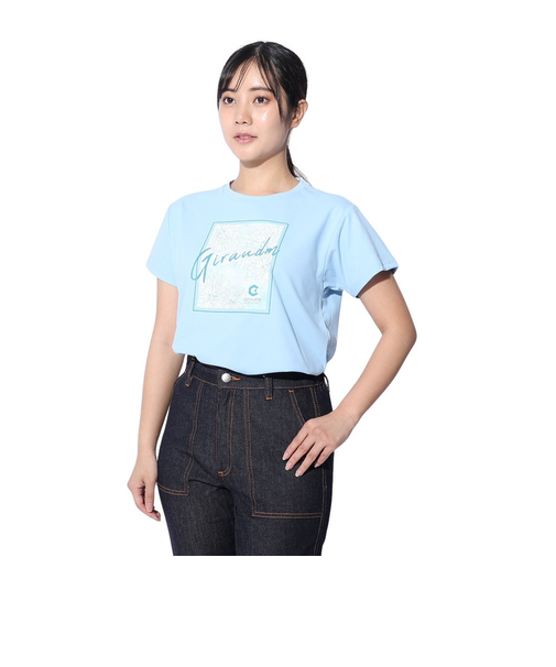 ドライプラス JERSEY プリント Tシャツ CT4S0051-TR864-GRCD LBLU