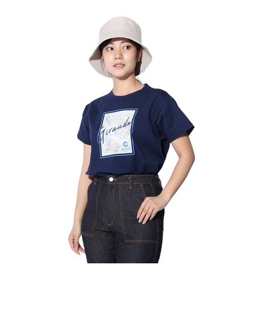 ドライプラス JERSEY プリント Tシャツ CT4S0051-TR864-GRCD NVY