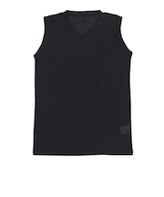 クー（Coo.）ドライプラス メッシュ Vネック ノースリーブアンダーシャツ 891CO4GC0016 BLK 吸汗 速乾