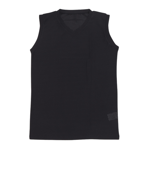 クー（Coo.）ドライプラス メッシュ Vネック ノースリーブアンダーシャツ 891CO4GC0016 BLK 吸汗 速乾