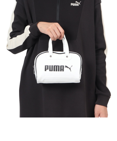 プーマ（PUMA）SUPER PUMA MINI グリップ 小型ボストンバッグ 白 09098901