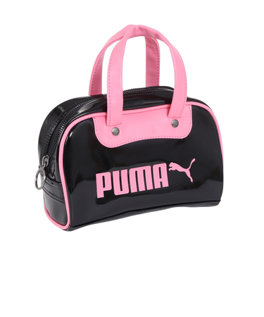 プーマ（PUMA）ハンドバッグ CLASSICS MINI グリップ 小型ボストンバッグ 黒 2.5L 09106301 ミニバッグ 手持ち 手提げ
