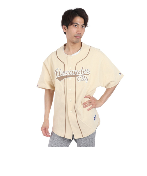 ラッセル（RUSSELL）ProCotton ベースボールシャツ RBM24S0005 BEG