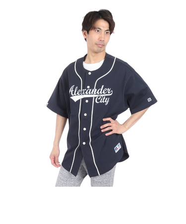 ラッセル（RUSSELL）ProCotton ベースボールシャツ RBM24S0005 NVY