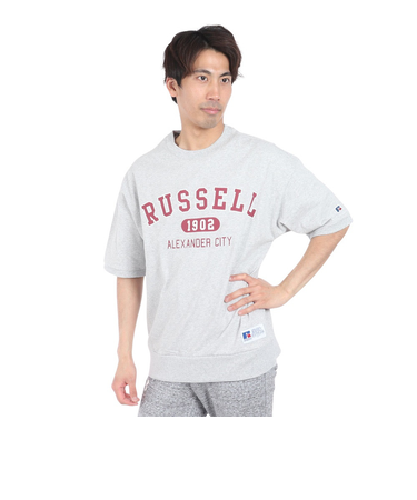 ラッセル（RUSSELL）16/- OE カレッジ スウエット 半袖Tシャツ RBM24S0012 MGRY