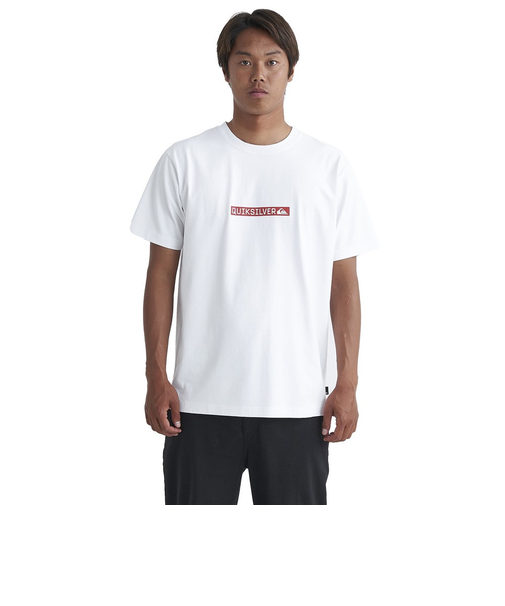 クイックシルバー（Quiksilver）tシャツ 半袖 ホワイト 白 CLICKER LOGO DNA 半袖Tシャツ 24SPQST241014WHT