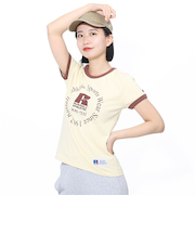 ラッセル（RUSSELL）16/-OE REGリンガー 半袖Tシャツ RBL24S1003 CRM