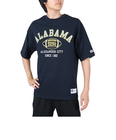 ラッセル（RUSSELL）16/-OE カレッジアメフト Tシャツ RBM24S0007 NVY