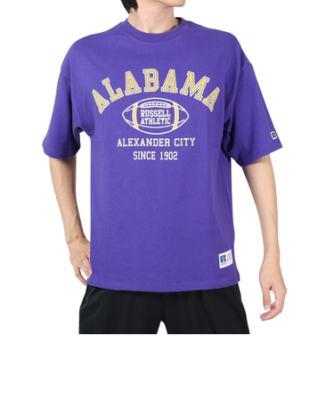ラッセル（RUSSELL）16/-OE カレッジアメフト Tシャツ RBM24S0007 PUL