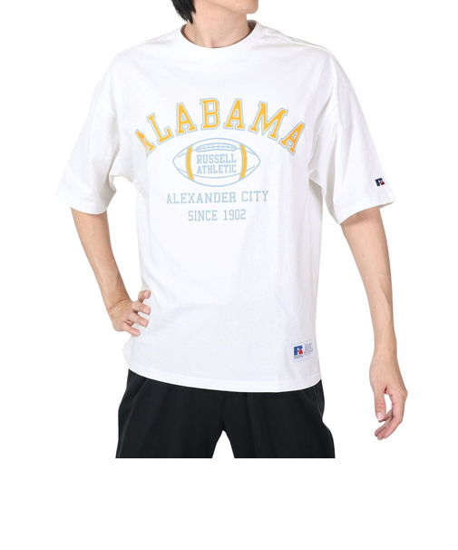 ラッセル（RUSSELL）16/-OE カレッジアメフト Tシャツ RBM24S0007 WHT