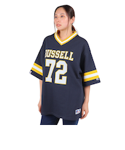 ラッセル（RUSSELL）ProCotton フットボール 半袖Tシャツ スパッツ付き RBL24S1002 NVY