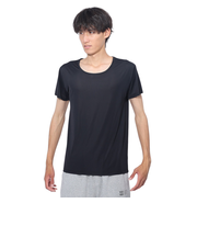クー（Coo.）ドライプラスクール クルーネック半袖シャツ 891CO4GC0006 BLK 冷感 黒