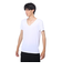 クー（Coo.）ドライプラスクール 半袖Vネックシャツ 891CO4GC0007 WHT 冷感
