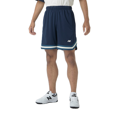 ニューバランス（new balance）バスケットボールウェア リブラインショーツ AMS45077TNV 速乾