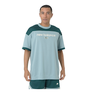 ニューバランス(new balance)バスケットボールウェア リニアロゴハニカムメッシュ 半袖Tシャツ AMT45072SAM 速乾