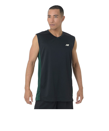 ニューバランス（new balance）バスケットボールウェア ディンプルメッシュ スリーブレス AMT45074BK 速乾