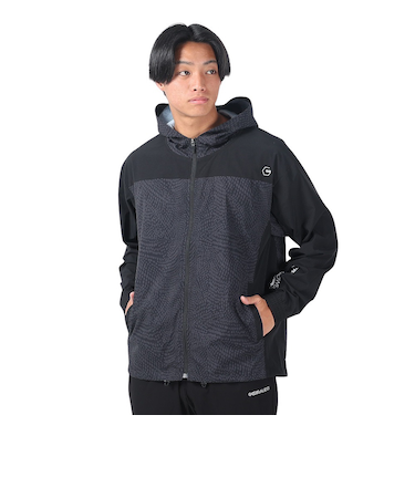 絶耐撥水 UV WOVEN PT フーディージャケット SW4S0077-TR860-GRSD BKXGY