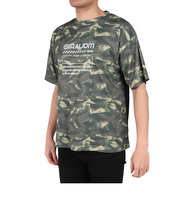 ドライプラスクール SHINE BLOCK メッシュ半袖Tシャツ CT4S0016-TR863-GRSD KHK