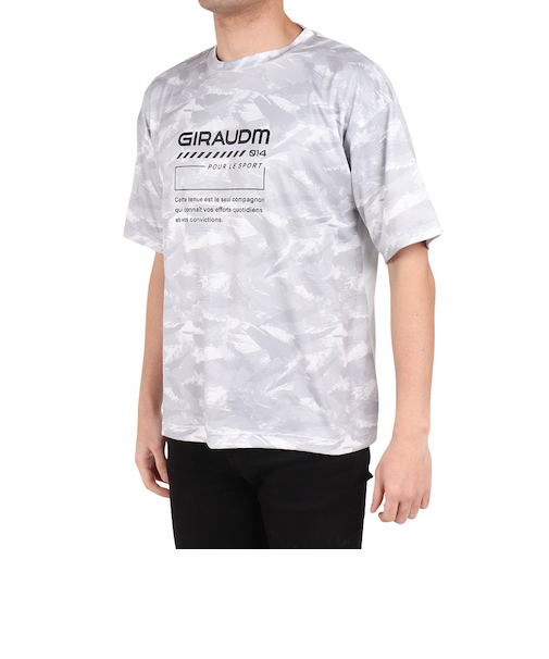ドライプラスクール SHINE BLOCK メッシュ半袖Tシャツ CT4S0016-TR863-GRSD WHT