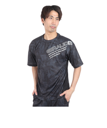 ドライプラスクール SHINE BLOCK メッシュ半袖Tシャツ CT4S0017-TR863-GRSD BLK