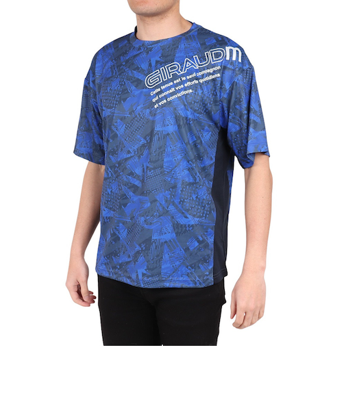 ドライプラスクール SHINE BLOCK メッシュ半袖Tシャツ CT4S0017-TR863-GRSD NVY