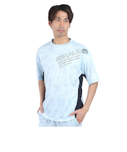 ドライプラスクール SHINE BLOCK メッシュ半袖Tシャツ CT4S0017-TR863-GRSD SAX