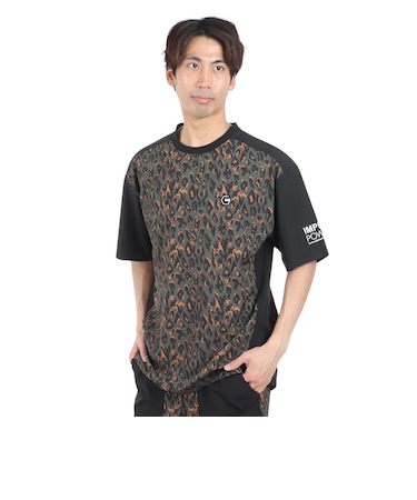 絶耐撥水 UV WOVEN プリント半袖Tシャツ CT4S0079-TR863-GRSD BKXBR