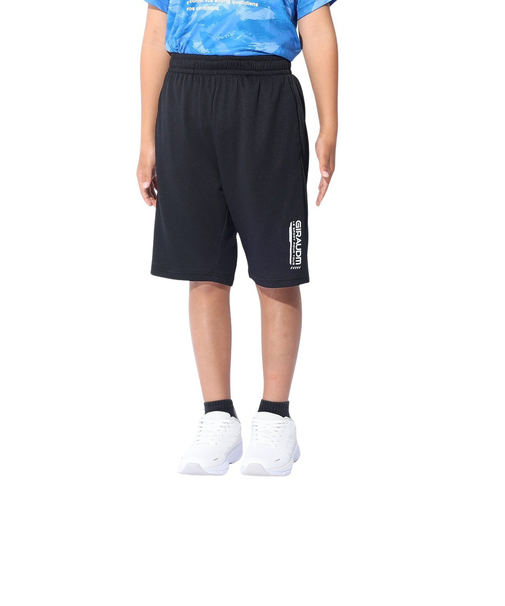 ジュニア ドライプラスクール SHINE BLOCK メッシュハーフパンツ PT4S0068-TR868-GRSD BLK