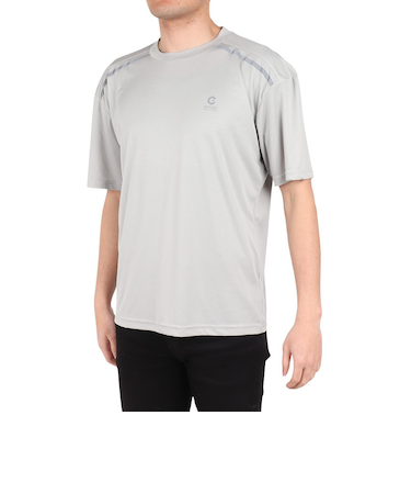 ドライプラス グリッドメッシュ半袖Tシャツ CT4S0091-TR863-GRGC GRY